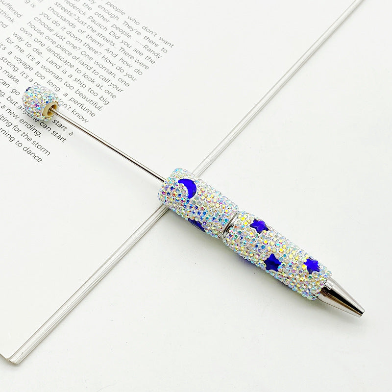 Wholesale DIY moon full diamond bead pen colorful